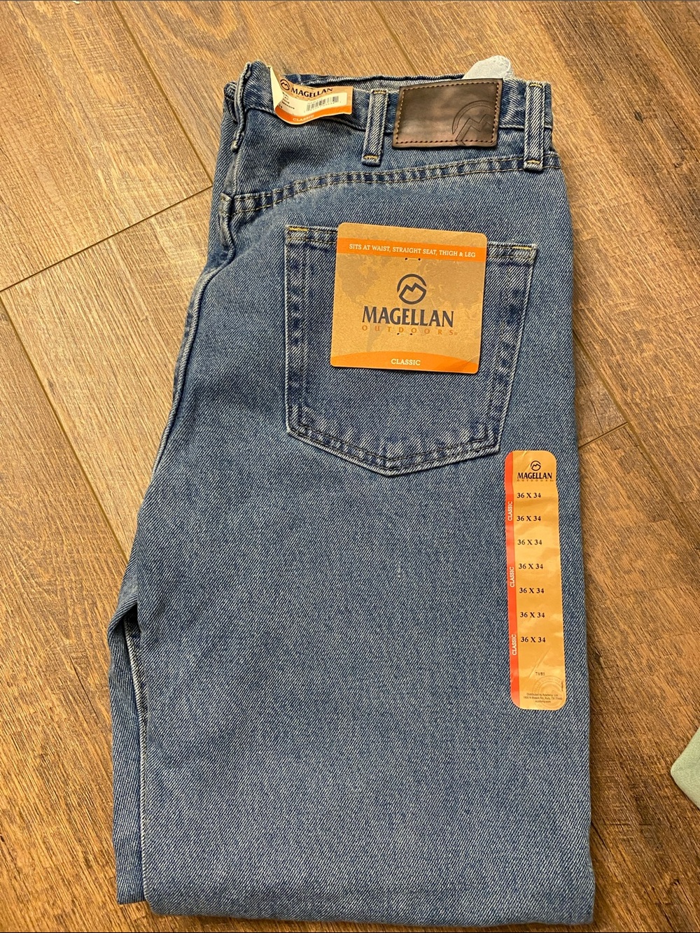 Magellan Outdoors Men's Straight Blue Jeans